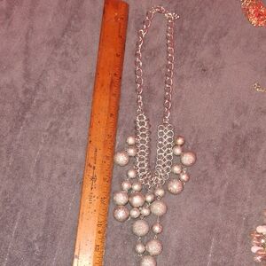 Elegant Silver Statement Necklace